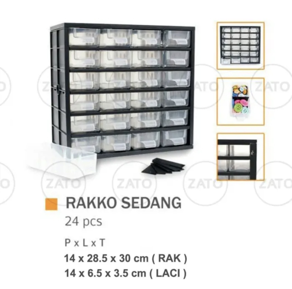 Rak isi 24 Laci